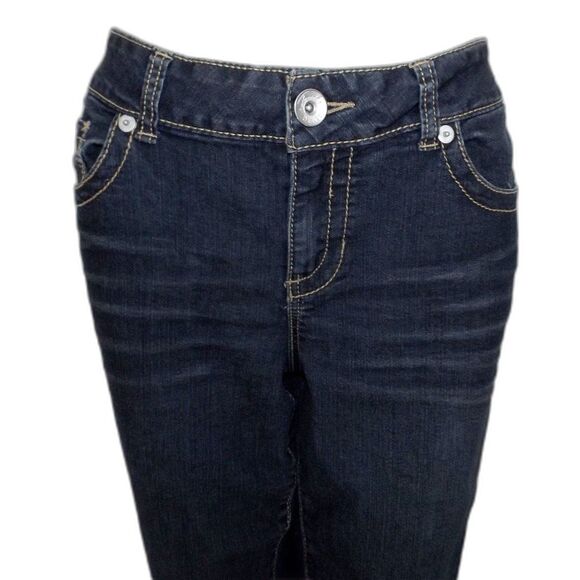 TORRID Jeans, 18S, Dark Blue Wash, stretch, Skinny, Zipper Fly, Pockets - Picture 6 of 13